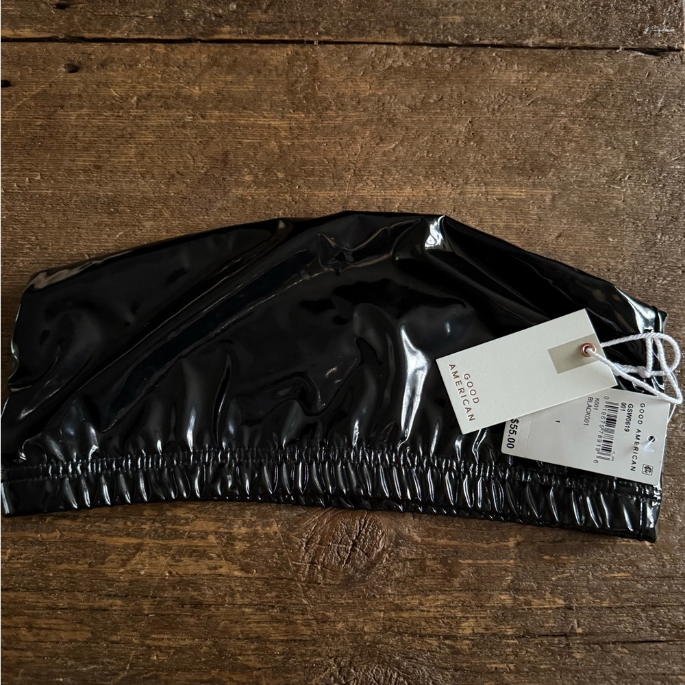 Good American faux leather top